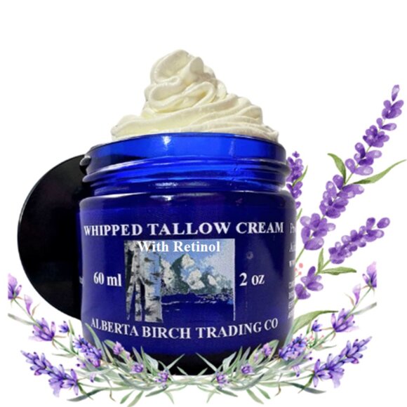 With Retinol - Whipped Tallow Cream 2oz (Lavender) - Picture 1 of 6